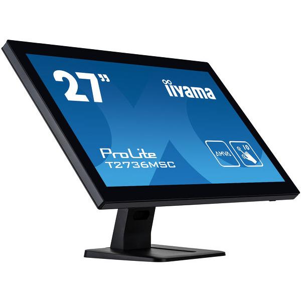 iiyama ProLite T2752MSC-B1 Monitor PC 68,6 cm (27") 1920 x 1080 Pixel Full HD LED Touch screen Nero