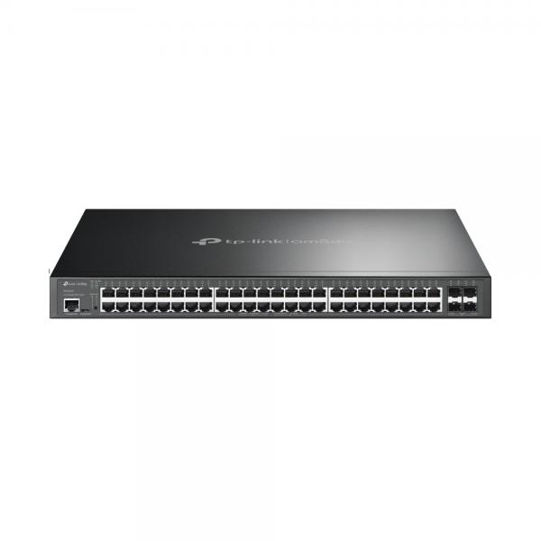 TP-Link Omada SG3452XP switch di rete Gestito L2+ Gigabit Ethernet (10/100/1000) Supporto Power over Ethernet (PoE) 1U Nero