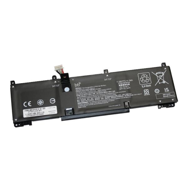 BTI M73472-005- ricambio per laptop Batteria (BTI 51.3 3 cell 75G96AV compatible battery for HP 769M8UT#ABA 769M8UT#ABA 7Z5F3UT#ABA 8A836US#ABA 99T66UC#ABA 736Y6AV 84S97UT#ABA A19T0UC#ABA)