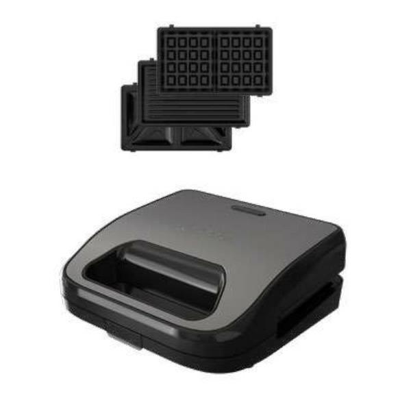 Black & Decker BXSA754E tostiera 750 W Nero, Marrone (BLACK+DECKER Sandwich Maker Grill Sand)