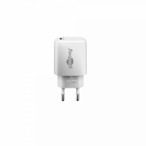 Goobay Caricatore Alimentatore GaN USB-C™ PD da Muro 25W Bianco