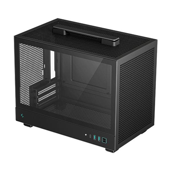 DEEPCOOL CASE MINI ITX CH160 NERO ultraportabile & alto flusso d'aria