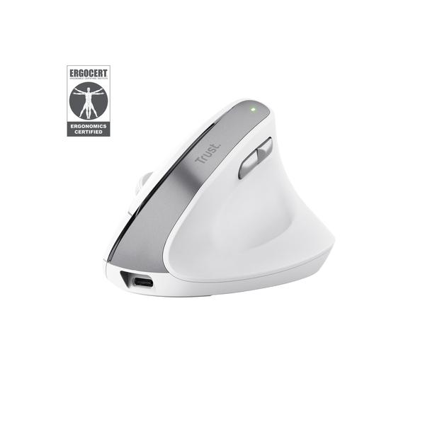 TRUST MOUSE BAYO II ERGONOMICO WIRELESS, BIANCO