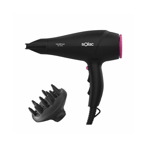 SOLAC Hair Dryer Fast 2200 Ionic Black
