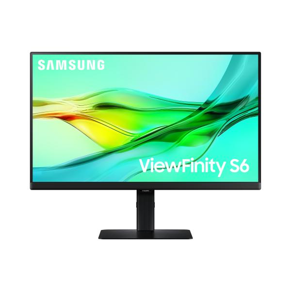 SAMSUNG MONITOR 24 LED IPS 16:9 QHD 5MS 350 CDM 100hz, PIVOT, USB-C DOCK, DP/HDMI, VIEWFINITY S6 S24D60U - immagine prodotto