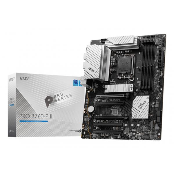 MSI MB PRO B760-P II,B760,LGA1700,4DDR5,5PCI-EX16,2M.2,4SATA3,1USB3.2 GEN2,7USB3.2 GEN1,6USB2.0