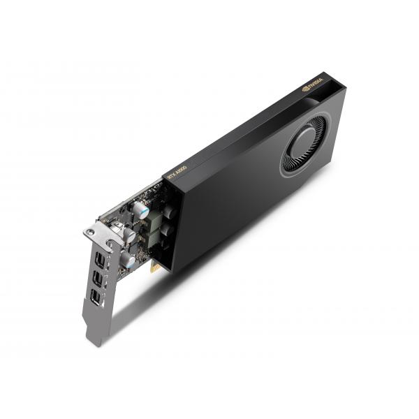 PNY VGA QUADRO RTX A1000, 8GB GDDR6, 1x LP BRACKET, 4x mDP, LOW PROFILE, OEM VERS - immagine prodotto