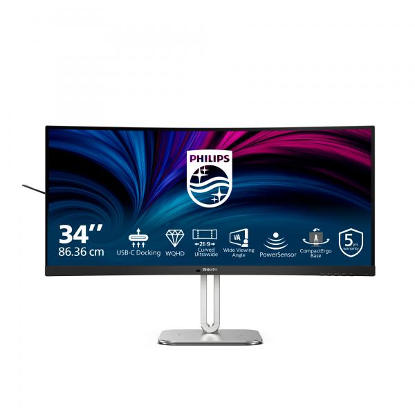 Monitor 34 Va 3440x1440 300cd Curvo 34b2u5600c 21:9 Hdmi Usbc Dp