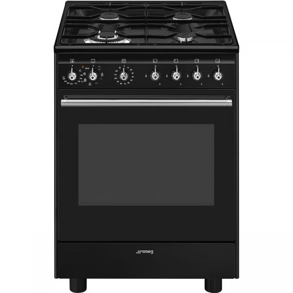 Smeg CX61GMBL CUCINA 60X60 MULTI6 70LT A VENT 4F NERA PULIZIAVA 8017709336646