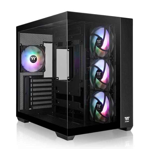 THERMALTAKE CASE M.TOWER VIEW 380TG ARGB BLACK TG 4xARGB Fan