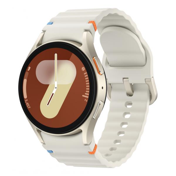 Samsung Galaxy Watch7 3,3 cm [1.3] AMOLED 40 mm Digitale 432 x 432 Pixel Touch screen 4G Crema Wi-Fi GPS [satellitare] (Samsung Galaxy Watch7 - 40 mm - smart watch with sport band - rubber - band siz