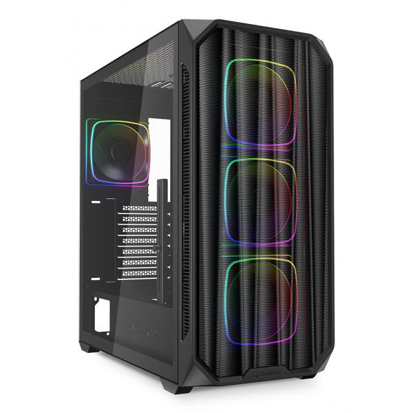 SHARKOON CASE AK5M RGB ATX BLACK - immagine prodotto