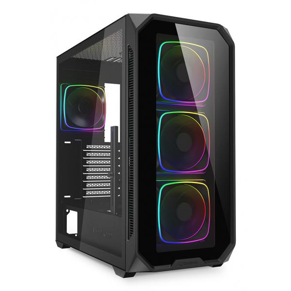 SHARKOON CASE AK5G RGB ATX BLACK - immagine prodotto