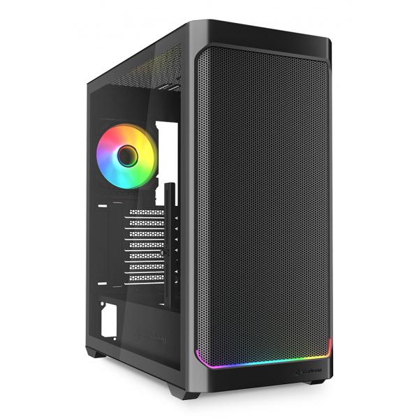 SHARKOON CASE AK4W ATX RGB STRIP BLACK - immagine prodotto
