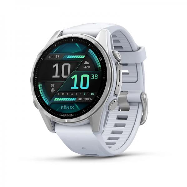 Garmin Fenix 8 3,3 cm [1.3] AMOLED 43 mm Digitale 416 x 416 Pixel Touch screen Argento Wi-Fi GPS [satellitare] (Garmin Fenix 8 43Mm Amoled Glass White)