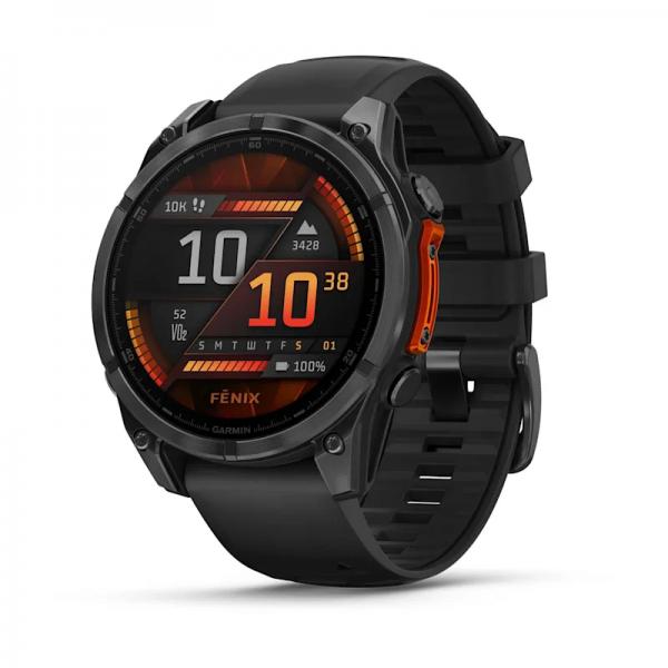 Garmin Fenix 8 3,56 cm [1.4] AMOLED 47 mm Digitale 454 x 454 Pixel Touch screen Nero Wi-Fi GPS [satellitare] (Garmin Fenix 8 47Mm Slate Gray)