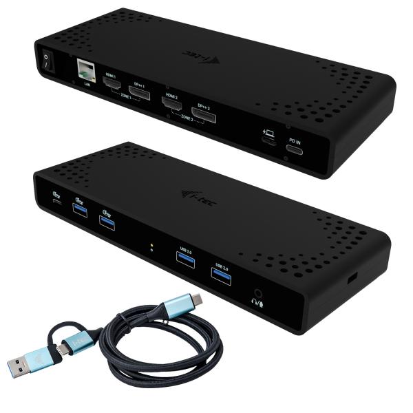 I-TEC UNIVERSAL DUAL 4K DISPLAY DOCKING STATION, PD 85W - immagine prodotto