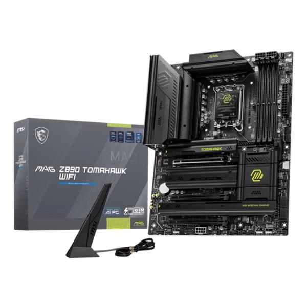 MSI MB MAG Z890 GAMING TOMAHAWK WIFI, Z890, LGA1851, 4DDR5, 3PCIEX16,4M.2,4SATA3,2USB 4,1USB3.2 GEN2