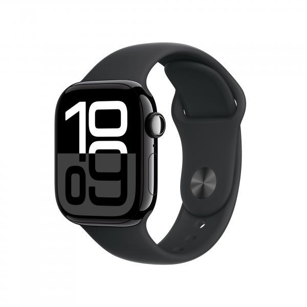 Watch 10 42mm Gps Jet Allumin.nero Nero Sport Band M/l