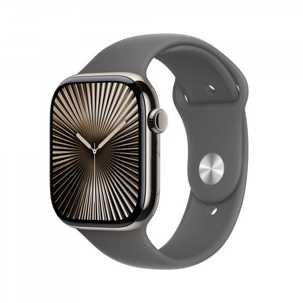 Apple Watch Series 10 OLED 46 mm Digitale 416 x 496 Pixel Touch screen 4G Titanio Wi-Fi GPS [satellitare] (WATCH SRS 10 GPS+CELL 46MM - NATURAL STONE S/M)