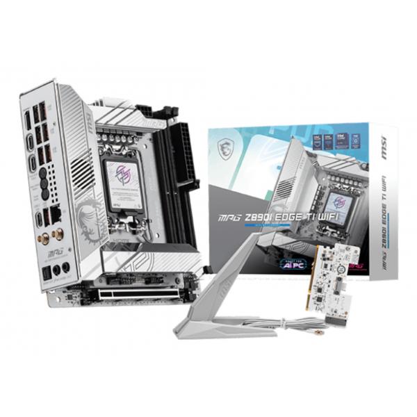 MSI MB MPG Z890I EDGE TI, GAMING, WIFI STD MPG Z890I EDGE TI WIFI,Z890,LGA1851,2DDR5,1PCI-EX16,4M.2, - immagine prodotto