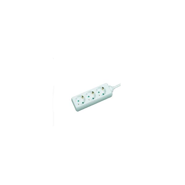 3-way Schuko Socket 3M White