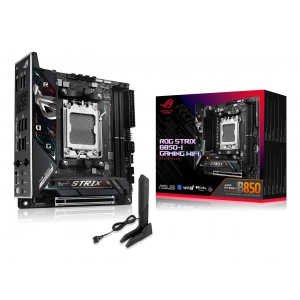 ASUS MB AMD B850I,DDR5, ROG STRIX B850-I GAMING WIFI,AM5,B850,USB,MB, M2/SATA - immagine prodotto