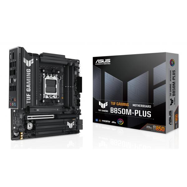 ASUS MB AMD B850MPL, DDR5 TUF GAMING B850M-PLUS, AM5, B850 USB, MB, M2/SATA - immagine prodotto