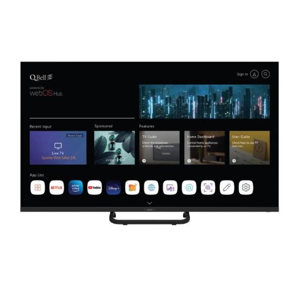 Qbell TV LED 55" QT55UWF9B ULTRA HD 4K SMART TV WEBOS WIFI DVB-T2 9351521033239