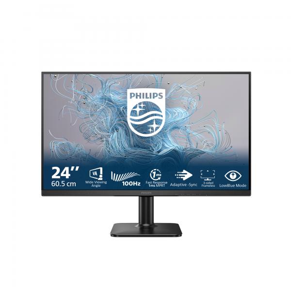PHILIPS MONITOR 23,8 LED VA 16:9 FHD 1MS 250 CDM 100hz, VGA/HDMI