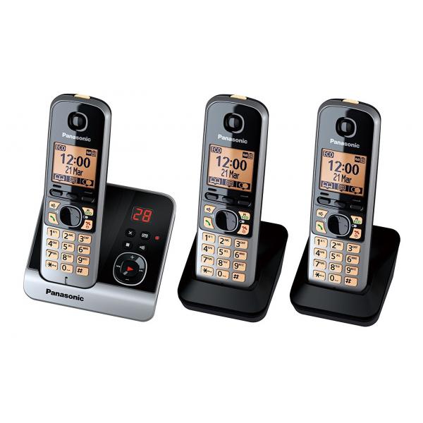 Panasonic KX-Tg6723gb Telefono Telefono Dect Nero Identificatore Di Chiamata