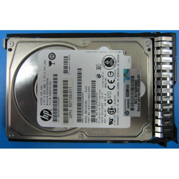 Hewlett Packard Enterprise 450GB hot-plug dual-port SAS HDD 2.5 (450Gb 6G SAS HDD 10K 2.5in SC - 450GB hot-plug dual-port SAS - HDD, 2.5, 450 GB, 10000 RPM - Warranty: 36M)