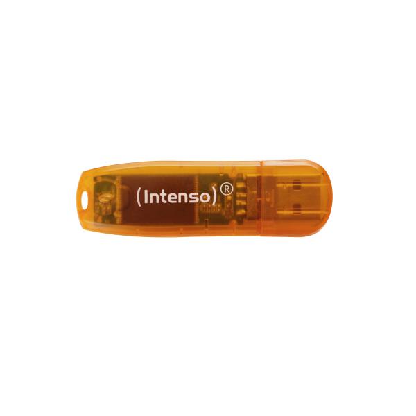 INTENSO PEN DISK RAINBOW LINE 64GB ORANGE USB 2.0