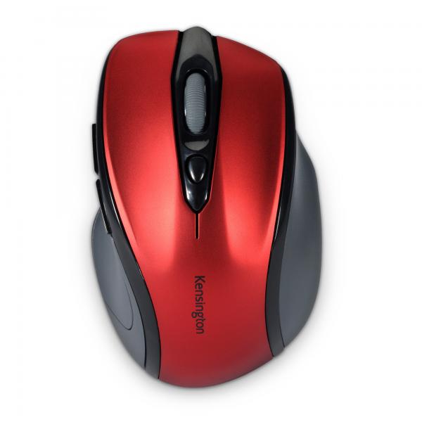 Kensington Mouse wireless Pro Fit di medie dimensioni - rosso rubino (PRO FIT WIRELESS RUBY RED MOUSE)