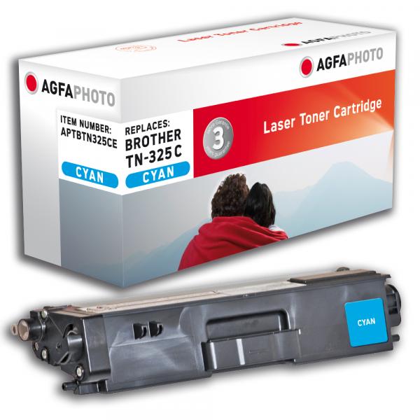 AgfaPhoto APTBTN325CE cartuccia toner 1 pz Nero (Toner Cyan, rpl TN-325 C - Pages 3.500 - Warranty: 36M)