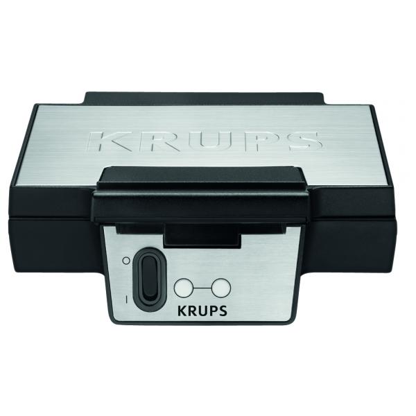 Krups Krups Grcic FDK251 2waffle 850W Nero, Acciaio inossidabile piastra per waffle