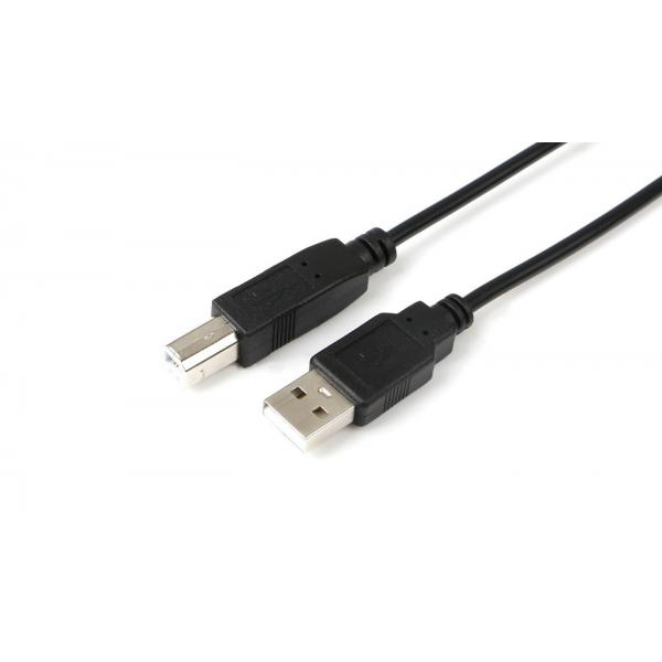 USB2.0 A-B 3m M-M, BLACK