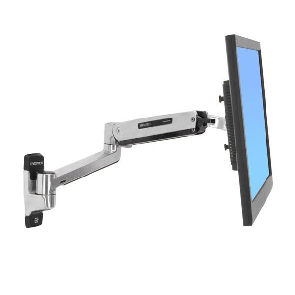 Ergotron LX Sit-Stand Wall Mount LCD Arm 106,7 cm [42] Stainless steel Parete (LX SIT-STAND WALL MOUNT LCD ARM - POLISHED)