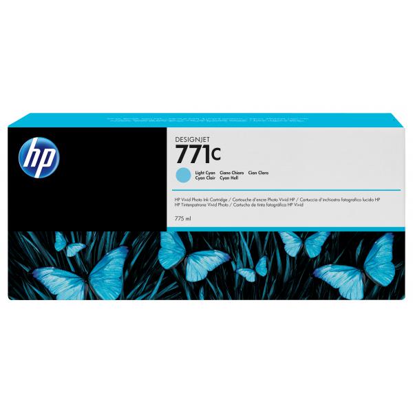 HP Cartuccia inchiostro ciano chiaro DesignJet 771C, 775 ml
