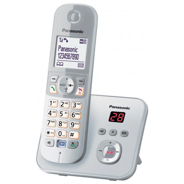 Panasonic KX-TG6821GS telefono Telefono DECT Argento Identificatore di chiamata