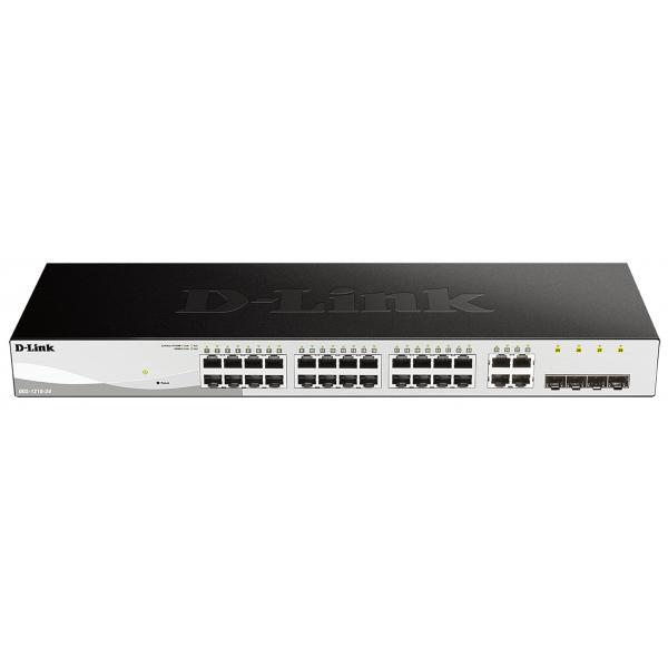 D-LINK SWITCH 24-PORT GIGABIT SMART MANAGED SWITCH INCLUDING 4 SFP PORTS