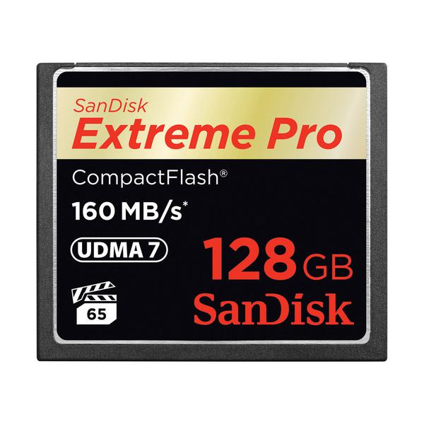 Sandisk 128GB Extreme Pro CF 160MB/s memoria flash CompactFlash