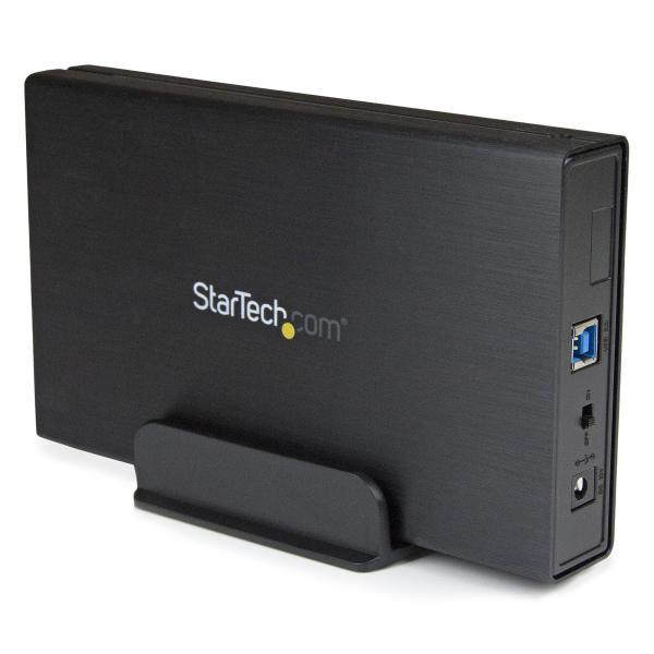 StarTech.com Box esterno per disco rigido SATA III da 3,5" USB 3.0 nero con UASP per SATA...