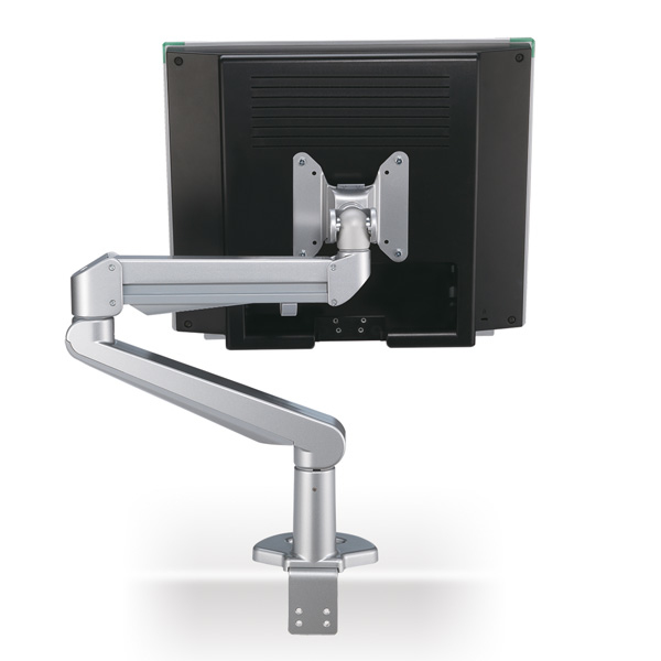 ROLINE LCD Monitor Stand Pneumatic, Desk Clamp, Pivot 2 Joints