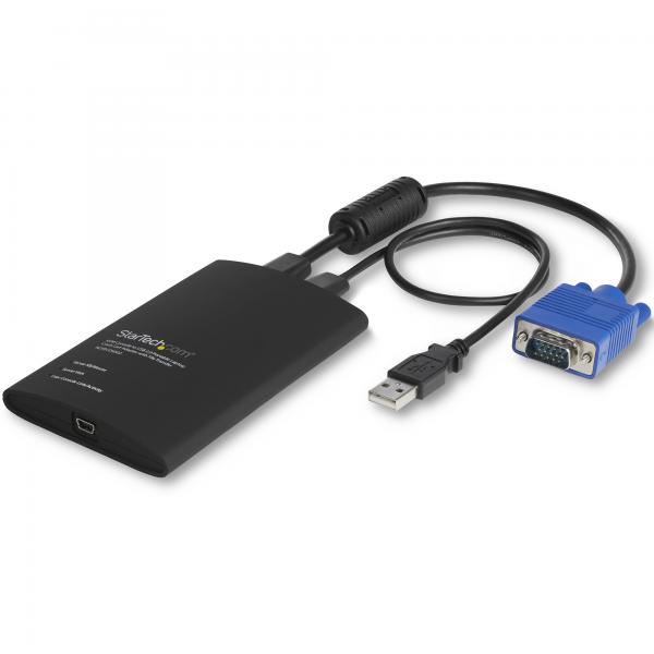 StarTech.com Adattatore Crash Cart portatile console KVM a USB 2.0 del laptop con trasferimento di file e Acquisizione Video