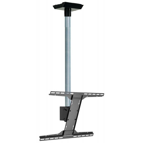 Peerless MOD-FPSKIT150-CPF Supporto per display espositivi 190,5 cm [75] Nero, Zinco (FPSKIT150-CPF - Flat Panel Single Screen Kit 1.5M with MOD-CPF - Zinc)