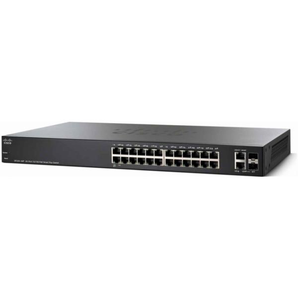 Cisco Small Business SF220-24P Gestito L2 Fast Ethernet (10/100) Supporto Power over Ethernet (PoE) Nero