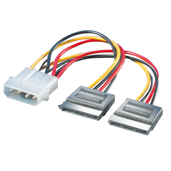5.25 4pin Nilox SATA 15pin Cable SAS F/M, 0.15m, 0,15 m, SATA 15pin, Molex 5.25 4pin, Male connector / Female connector F/M 0.15m 0,15 m 