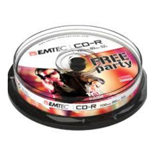 Emtec 52x, 10 pack CD-R 700 MB 10 pz