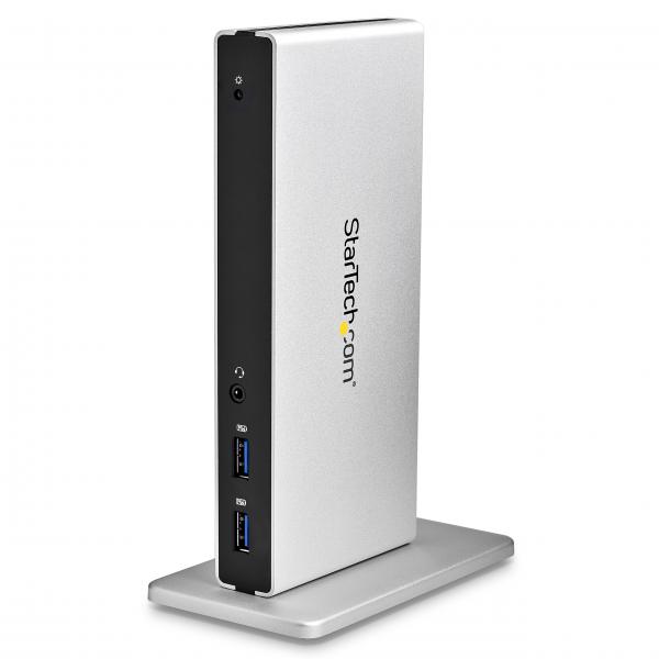 StarTech.com Docking Station Universale per Laptop USB 3.0 per dual-monitor DVI Gigabit Ethernet con adattatori HDMI / VGA (USB 3.0 DOCKING STATION W/ 2X. - DVI-USB MACBOOK/ULTRABOOK DOCK 3)